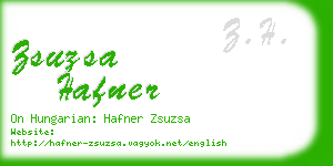 zsuzsa hafner business card